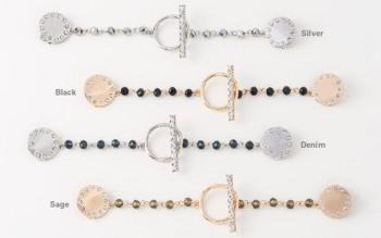 Rhinestone Toggle Cardigan Clip