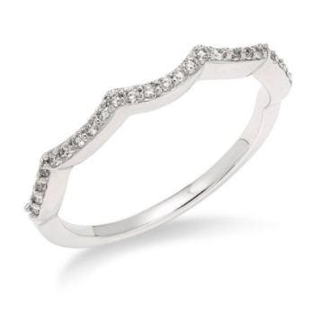 10KT White Gold 1/4CT(52) Diamond Cluster Halo Engagement Ring