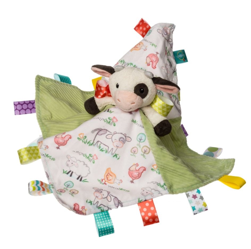 Taggies Buttercup Cow Character Blanket