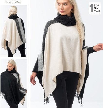 Two Tone Poncho