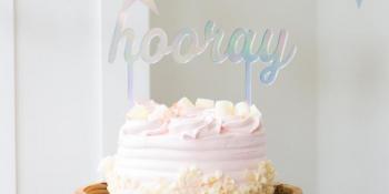 Nikisha's Hooray Cake Topper