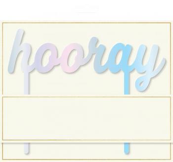 Nikisha's Hooray Cake Topper
