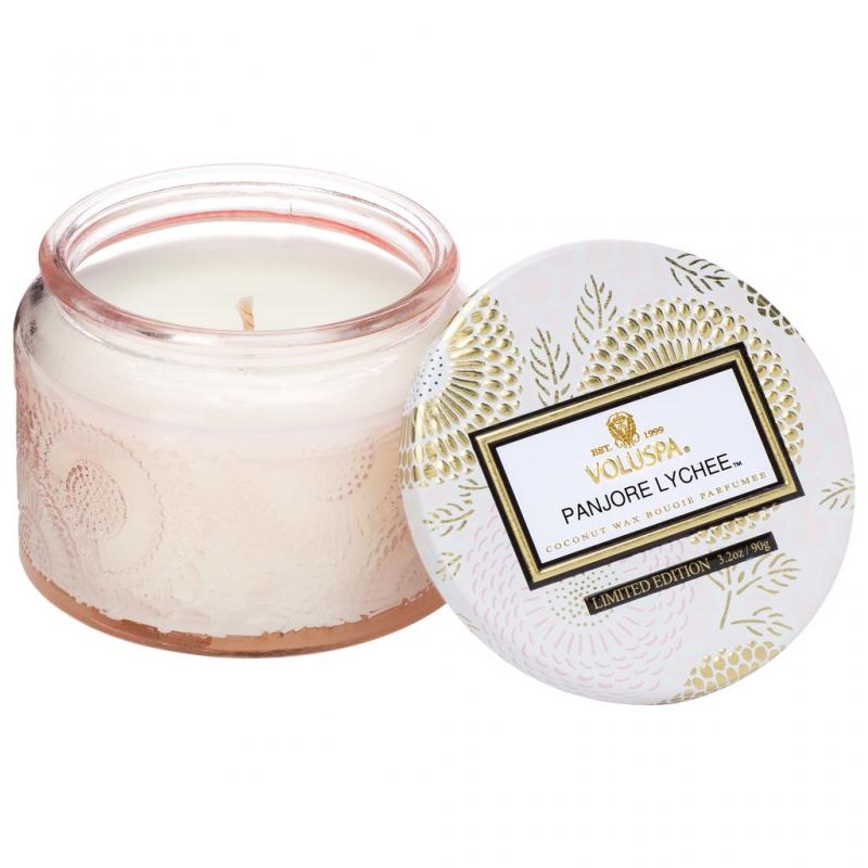 Voluspa Small Glass Jar Candle - Panjore Lychee