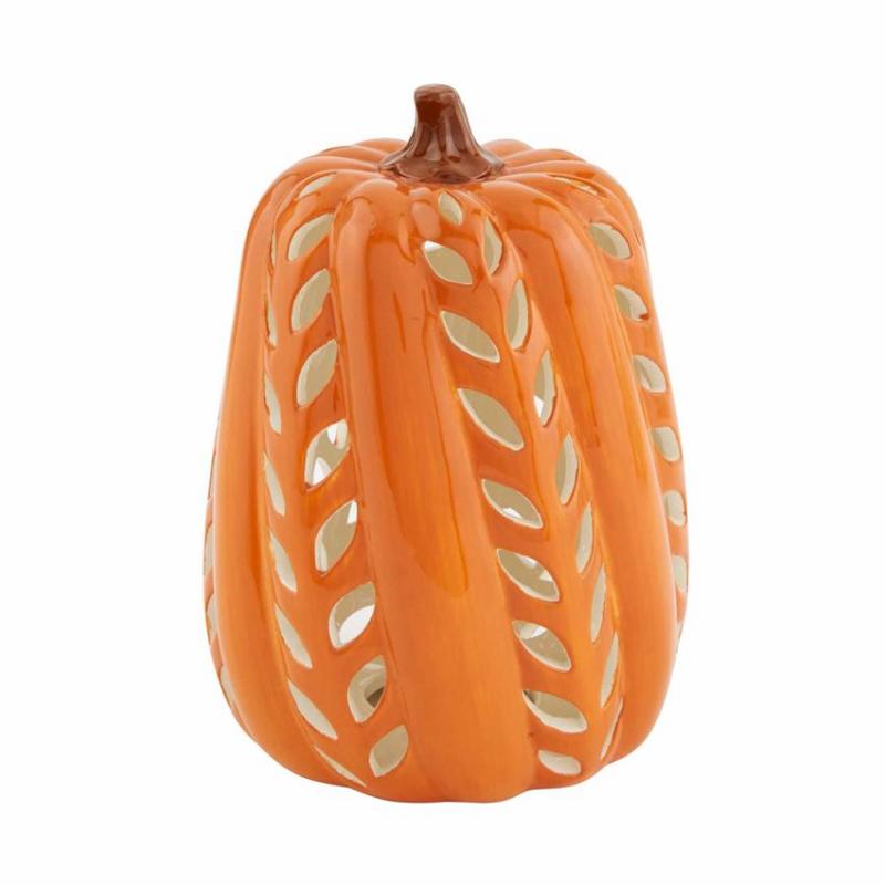 Large Ceramic Pumpkin Lantern