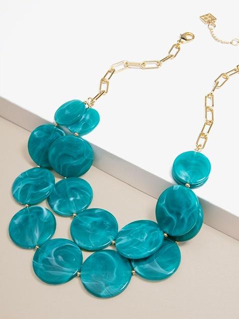 Zenzii Watercolors Collar Necklace