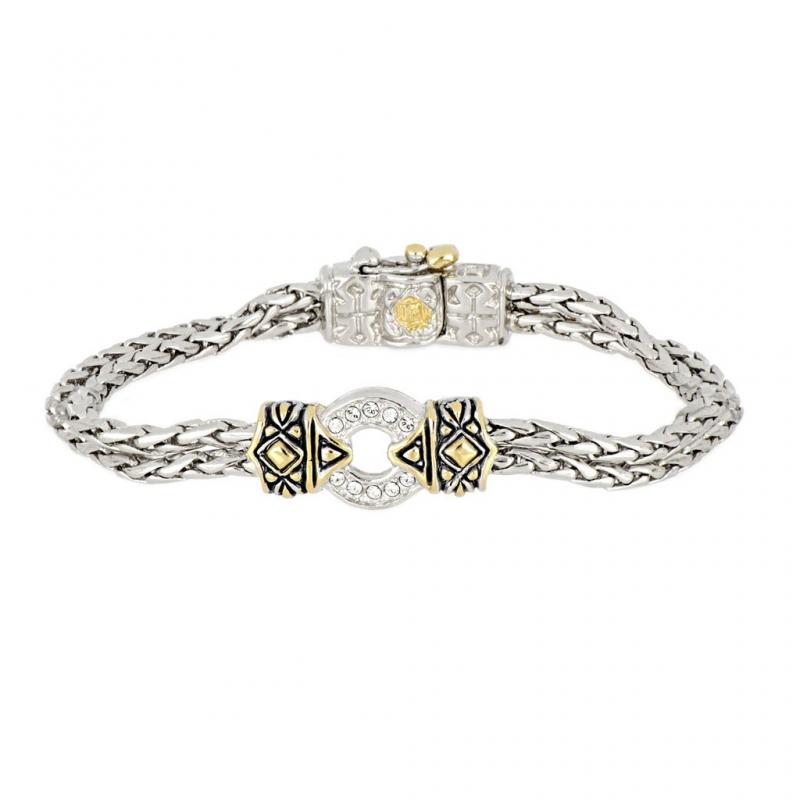 John Medeiros Antiqua Pavé One Circle Bracelet
