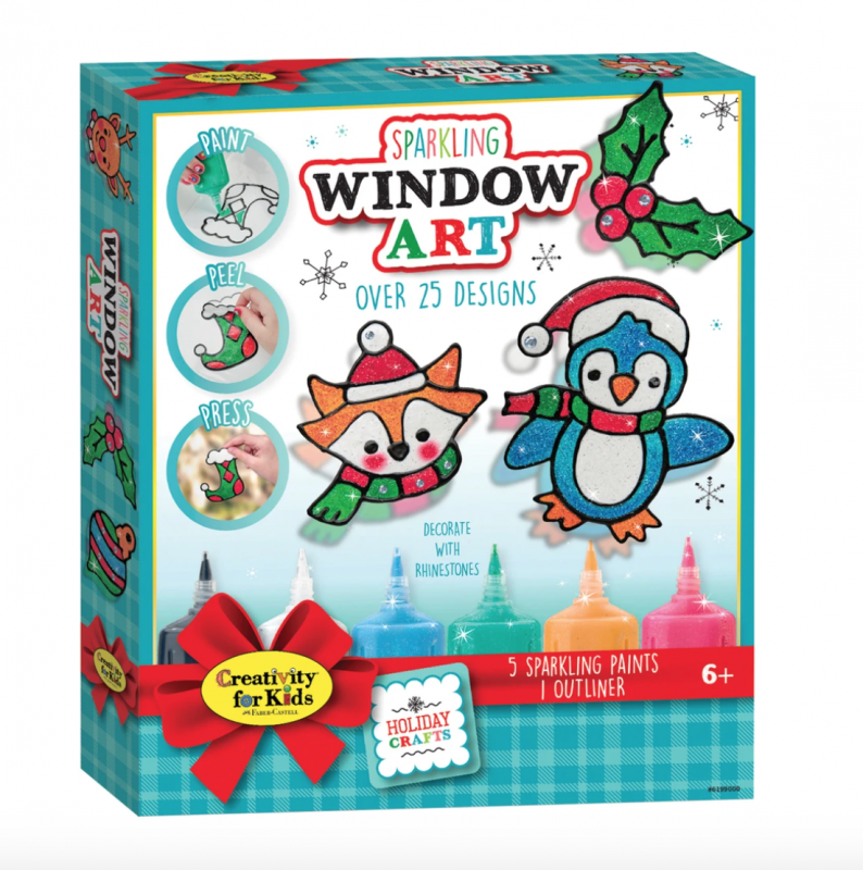Holiday Sparkling Window Art