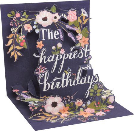 Birthday Wreath Pop up card