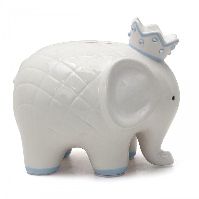 Child to Cherish Coco Elephant Blue Piggy Bank