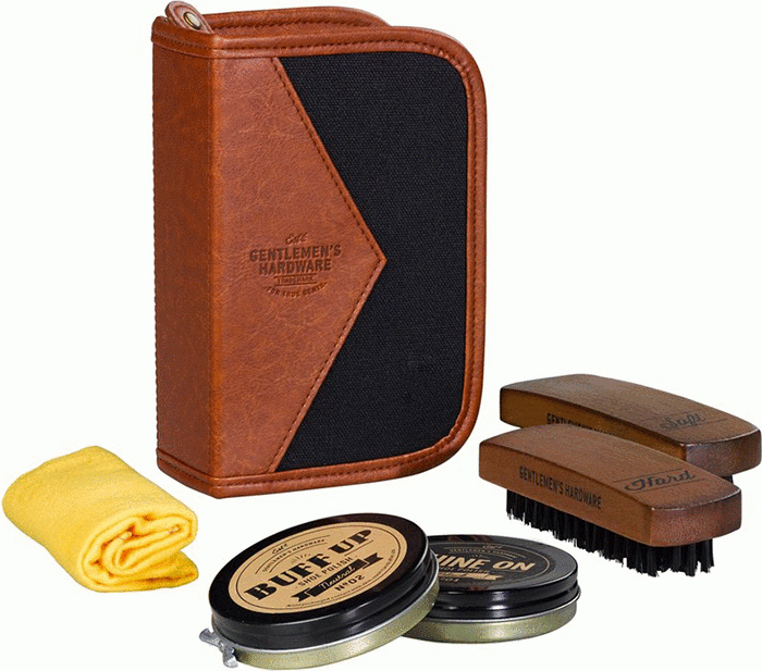 Gentlemen's Hardware - Buff & Shine Shoe Polish Kit