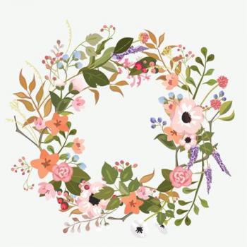Birthday Wreath Pop up card