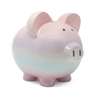 Child to Cherish Raspberry Ombre Piggy Bank