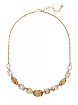 Zenzii Amber Crystals Collar Necklace