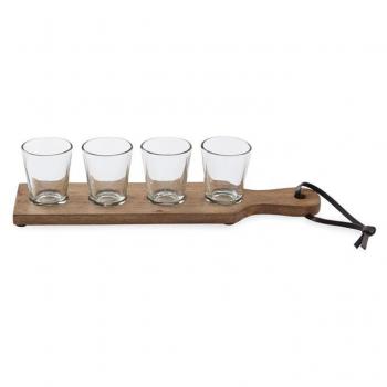 Mudpie Shot Glass and Paddle set