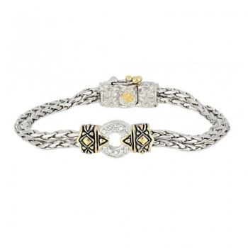 John Medeiros Antiqua Pavé One Circle Bracelet