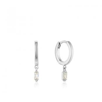 Ania Haie Silver Glow Huggie Hoop Earrings