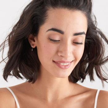 Ania Haie Silver Glow Huggie Hoop Earrings