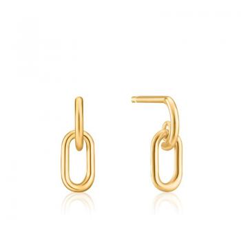 Ania Haie Gold Link Stud Earrings