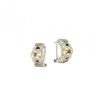 John Medeiros Antiqua Three Circle Post Clip Earrings