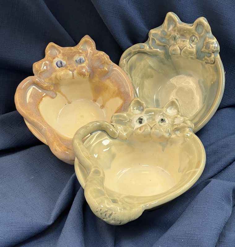 Flat Bottom Cat Bowls