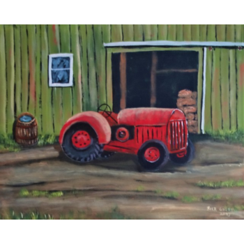 Old Red Tractor