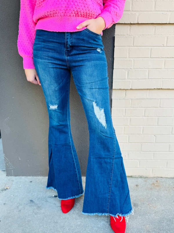 Gigi High-Rise Extreme Fit and Flare Jean - Whiskey