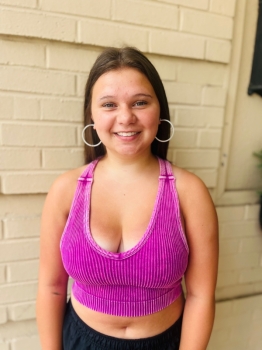 Washed Seamless Racerback Tank - Lt Plum