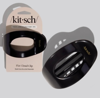 Kitsch Black Flat Cloud Clip - Large