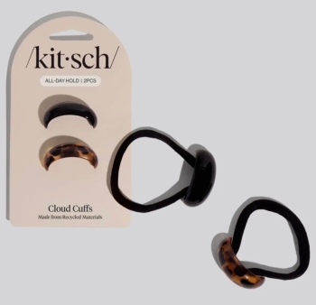 Kitsch Black & Tort Cloud Cuffs - Small