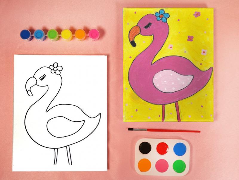 FLAMINGO PAINT SET
