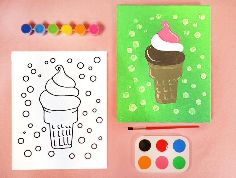 ICE CREAM PAINT SET