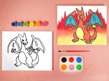 DRAGON PIKACHU PAINT SET