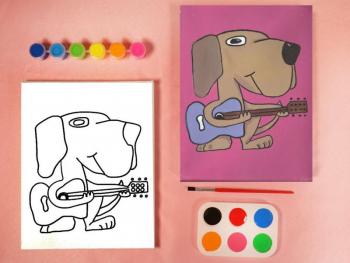 DOG&GUITAR PAIT SET