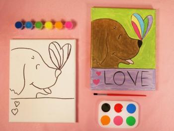 DOG LOVE PAINT SET