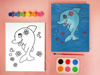 DOLPHIN PAINT SET