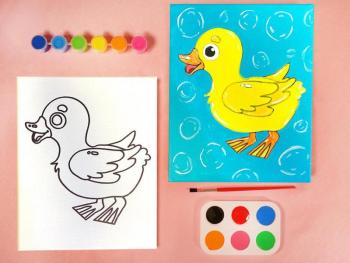 BABY DUCK PAINT SET