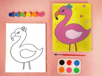 FLAMINGO PAINT SET