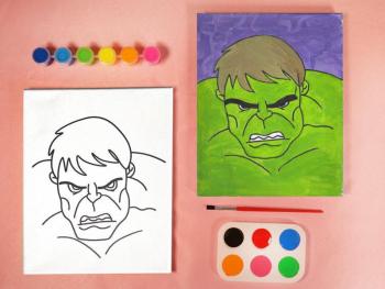 SUPER HEROES HULK PAINT SET