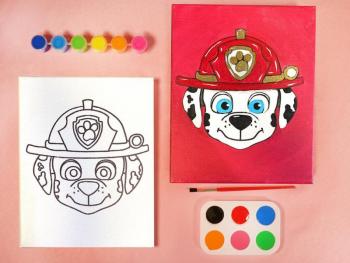 PAW PATROL MARSHALL PAINT SET
