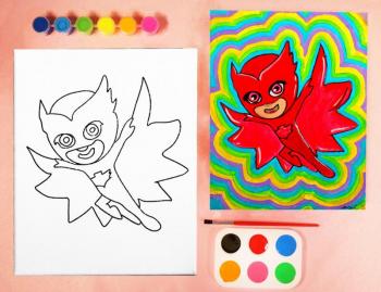 PJ MASKS PAINT SET
