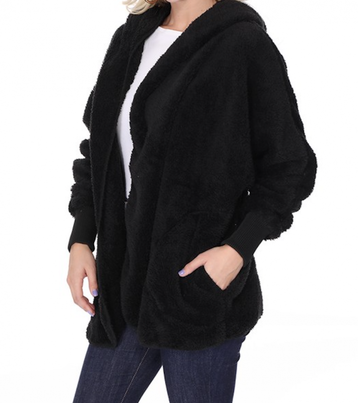 Black Fuzzy Jackets