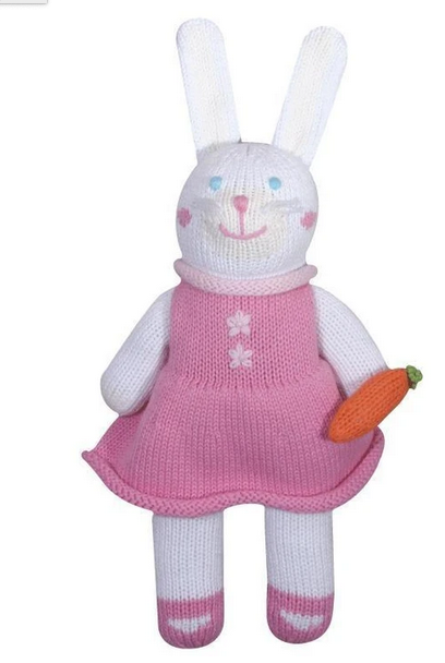 Zubel Pink Bunny Rattle/Toy