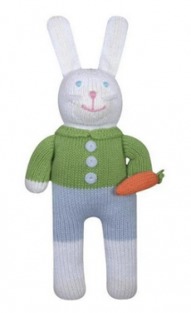 Zubels Boy Bunny Rattle/Toy