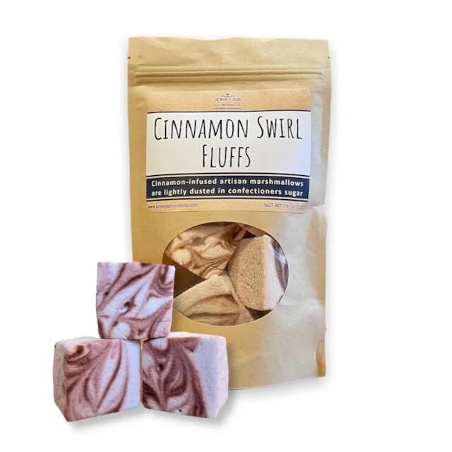 Cinnamon Swirl Fluffs - Artisan Marshmallows, 3.6 oz