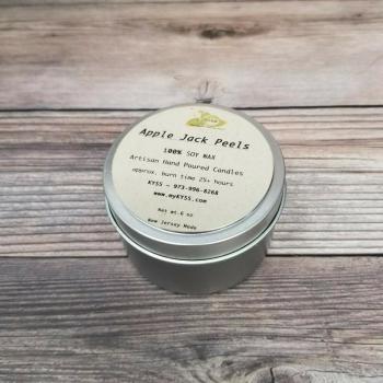 Apple Jack Peels - Scented Soy Candle in Tin with Lid