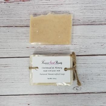 Oatmeal & Honey with Goats Milk - Handcrafted Unscented Soap
