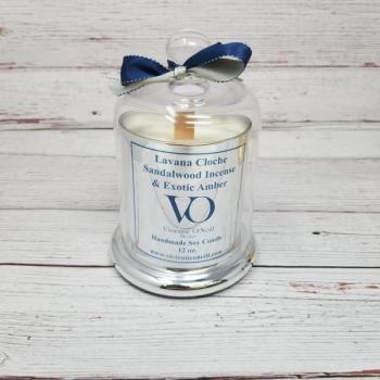 Lavana Cloche Sandalwood Incense & Exotic Amber Wood Wick Soy Wax Candle