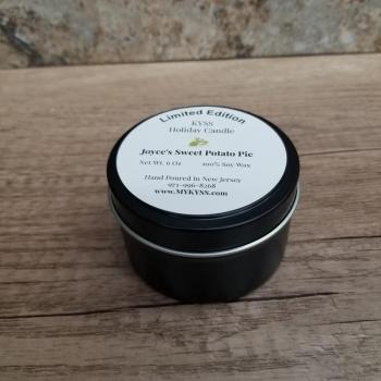 Joyce's Sweet Potato Pie - Limited Edition Scented Soy Candle in Tin with Lid