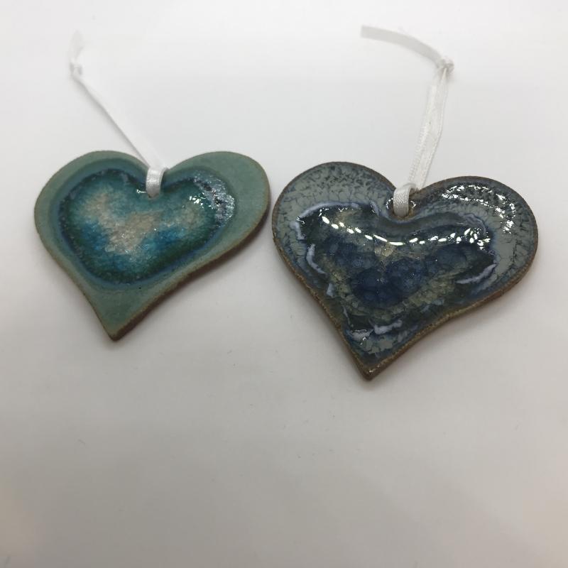 Heart Ceramic Ornaments 