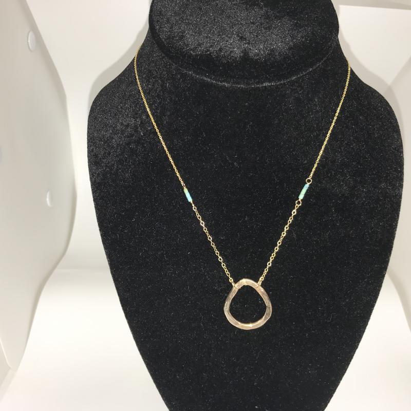 Gold Filled Necklace with Turquoise 